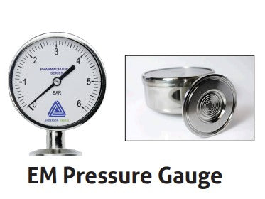EM066010044125 - Pressure Gauge, 1.5 TX Back MT, 0-30