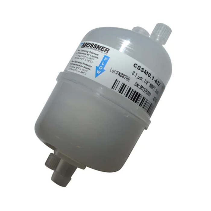 CSSM0.1-422 - Meissner Point of Use Cartridge Filter 0.1 Micron 1/4" MNPT INLET x 3/8" HB OUTLET